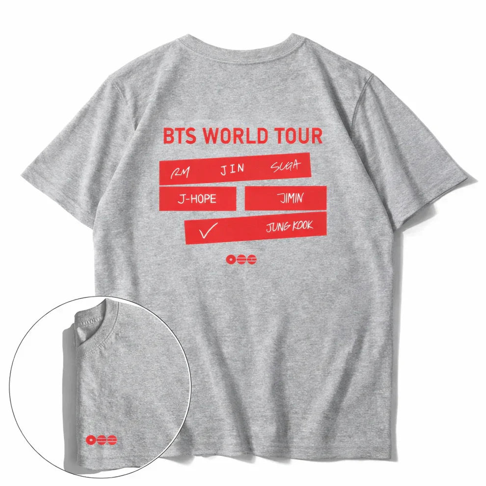 Arirang World-Tour Exclusive Cotton T-shirts ( Multiple Colors)