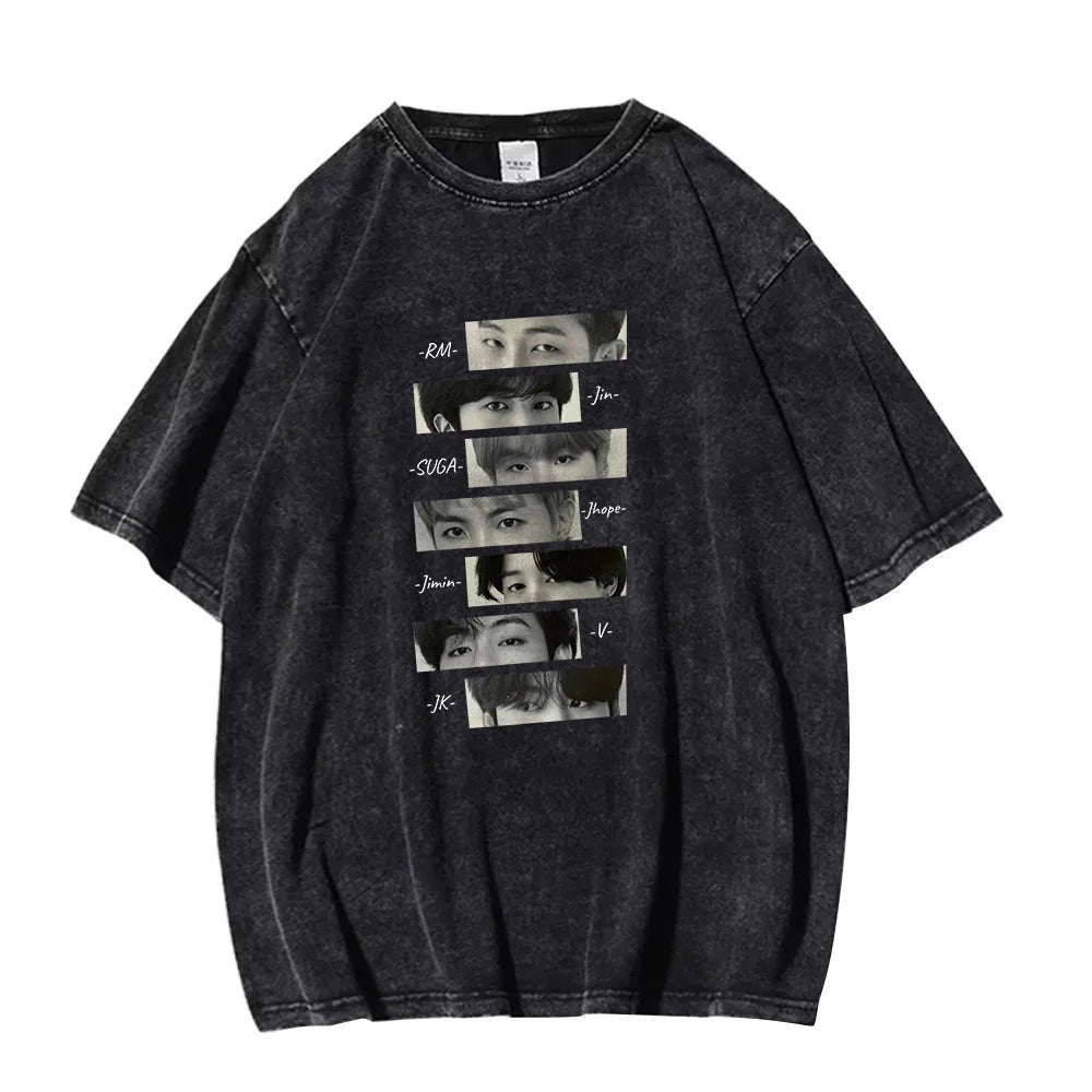BTS Eye Mug-shot Cotton T-Shirt
