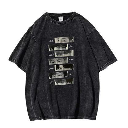 BTS Eye Mug-shot Cotton T-Shirt