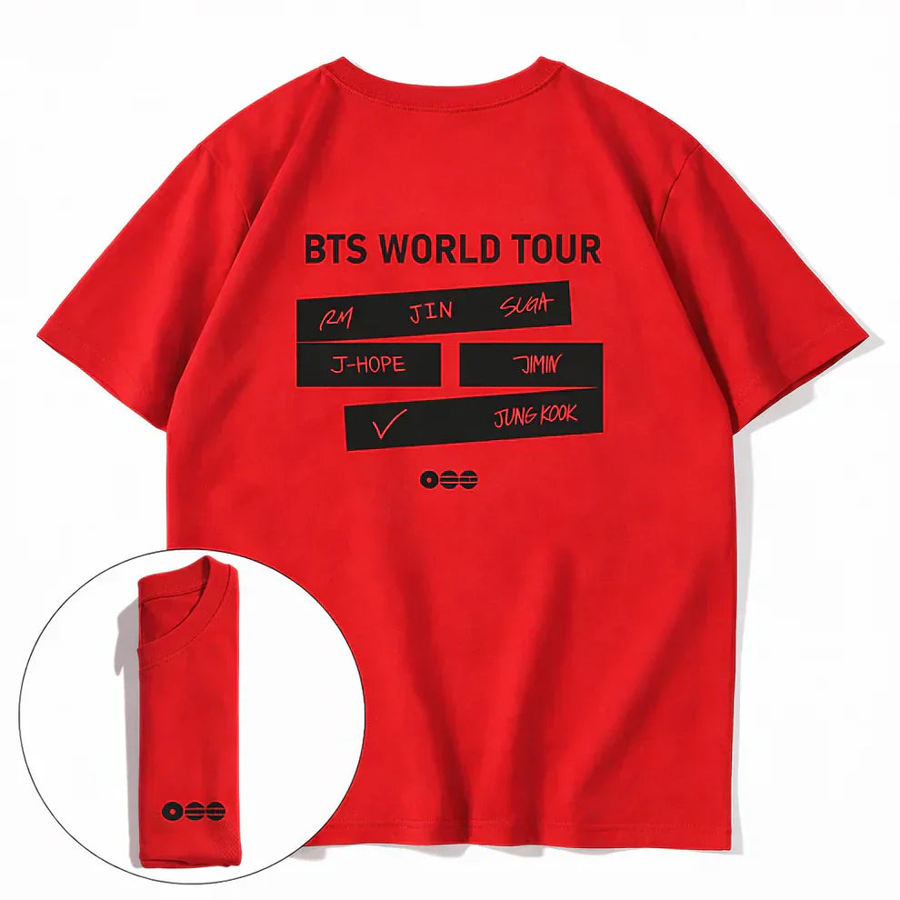 Arirang World-Tour Exclusive Cotton T-shirts ( Multiple Colors)