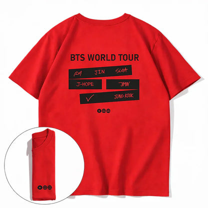 Arirang World-Tour Exclusive Cotton T-shirts ( Multiple Colors)