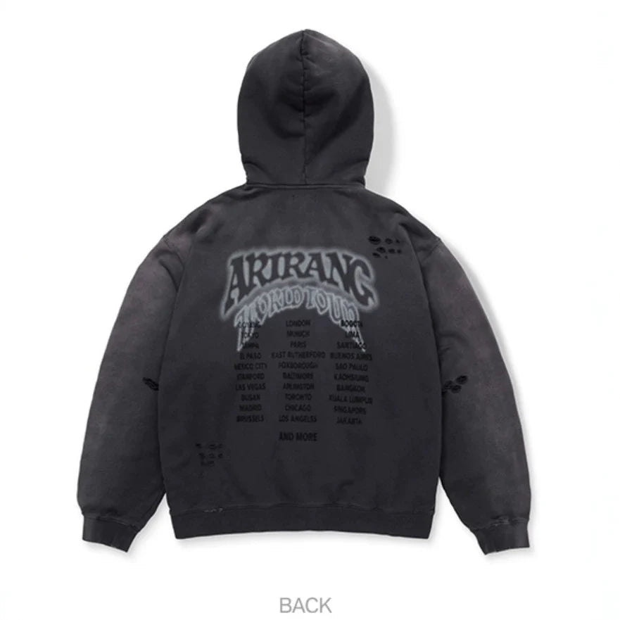 BTS ARIRANG WORLD
TOUR EXCLUSIVE ZIP UP HOODIE