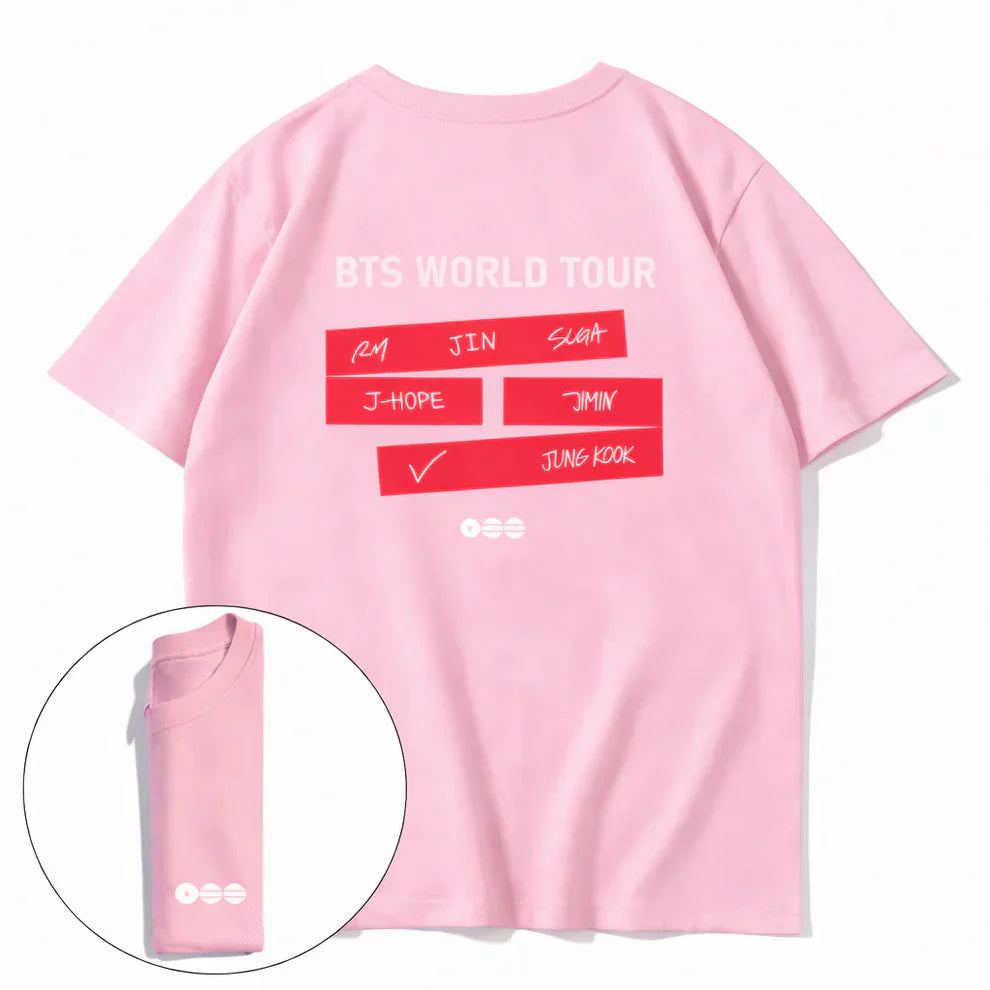 Arirang World-Tour Exclusive Cotton T-shirts ( Multiple Colors)