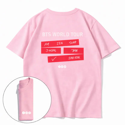 Arirang World-Tour Exclusive Cotton T-shirts ( Multiple Colors)
