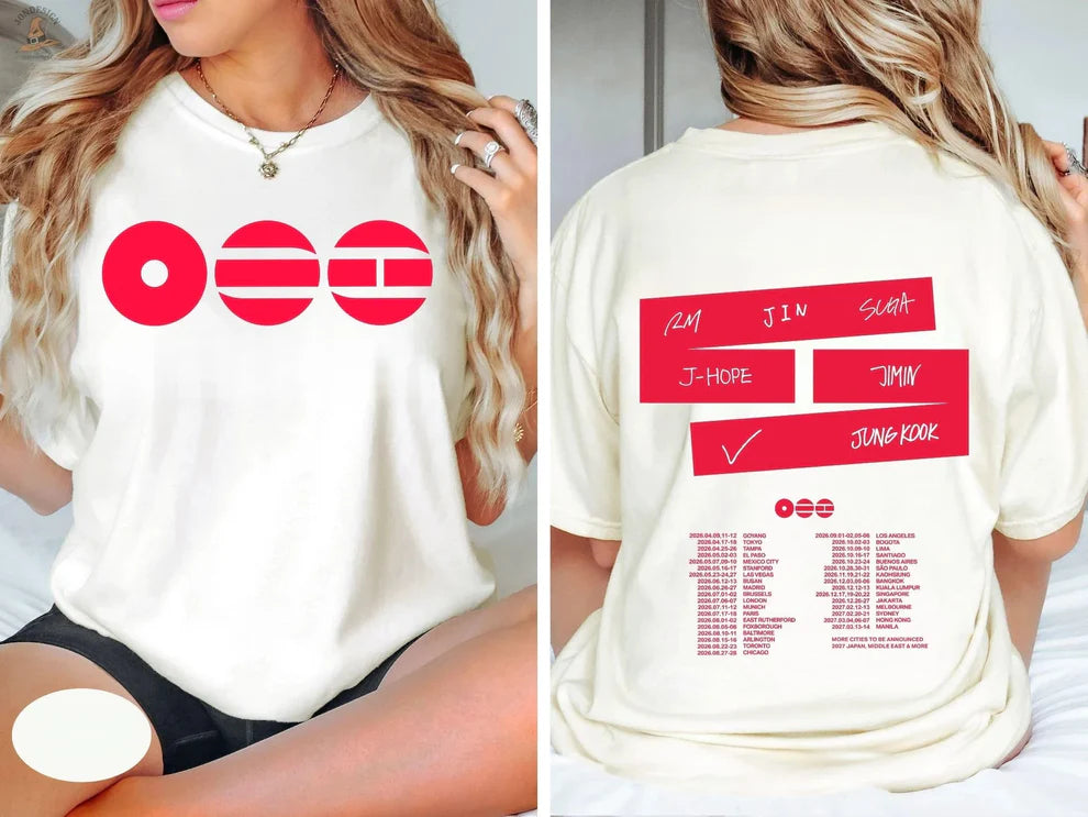 Arirang World-tour Signature Cotton T-shirt (Multiple Colors)