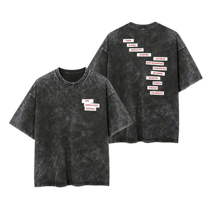 BTS WORLD TOUR ARIRANG T-SHIRT 100% COTTON - VARIOUS COLORS