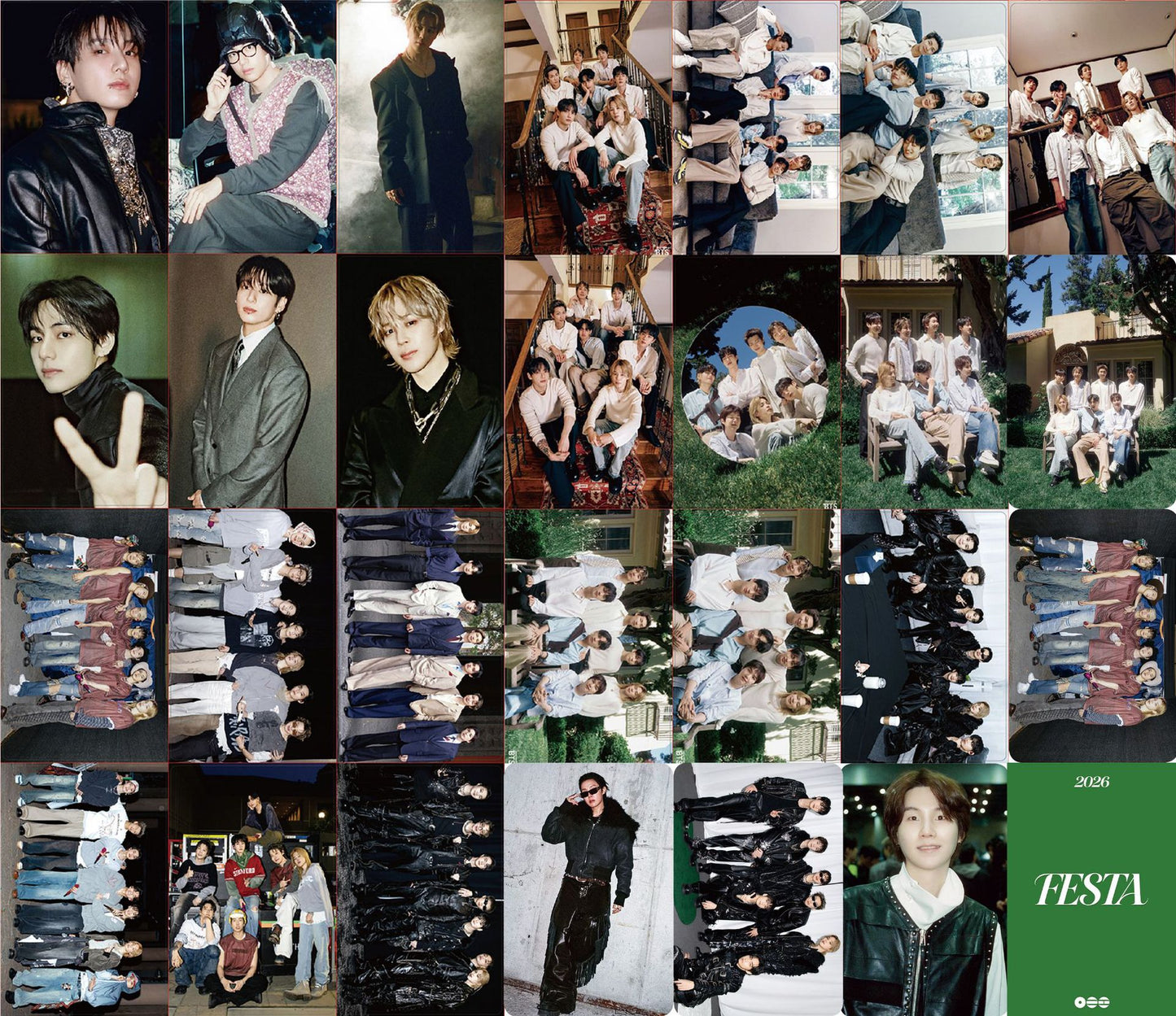 BTS 13th 2026 FESTA LOMO Cards 55 pcs/set Vers. 2