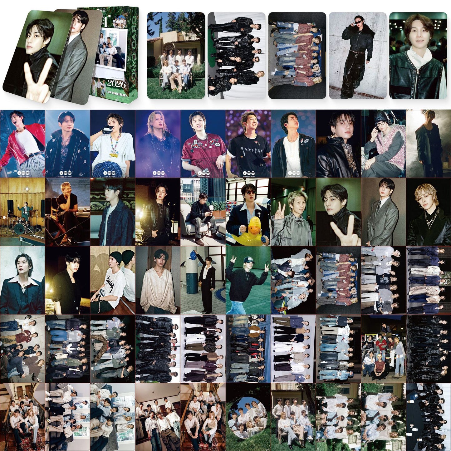 BTS 13th 2026 FESTA LOMO Cards 55 pcs/set Vers. 2