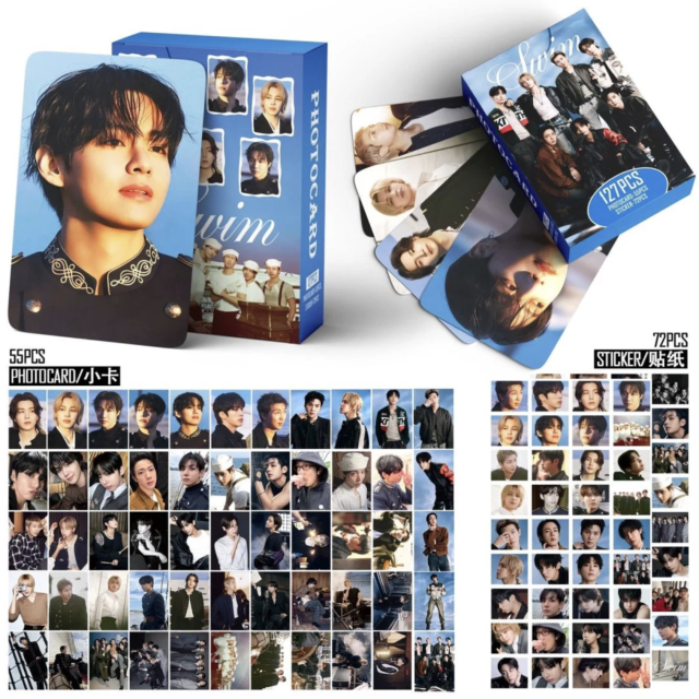 BTS SWIM Lomo Cards + FREE STICKERS (127pcs)