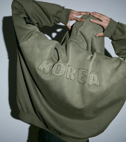 BTS “Tour Arirang” Merch – Green Zip-Up Hoodie Korea