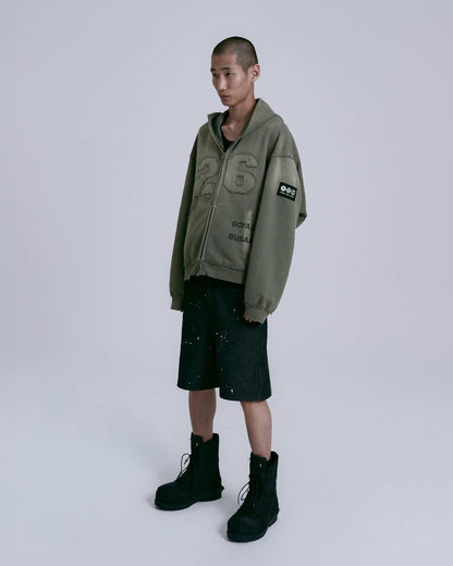 BTS “Tour Arirang” Merch – Green Zip-Up Hoodie Korea