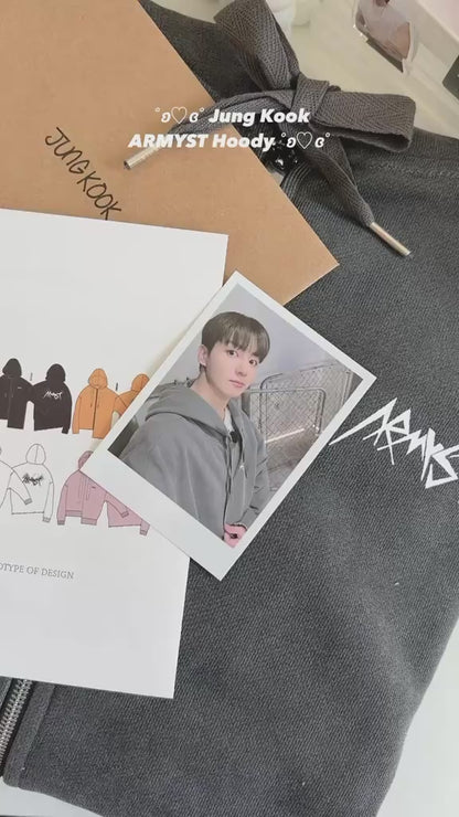 JungKook ARMYST Zip-Up Hoodie (Multiple Colors)💜